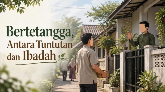 BERTETANGGA, ANTARA TUNTUTAN DAN IBADAH