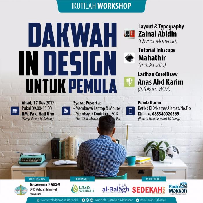 Dakwah In Design Untuk Pemula Wahdah Islamiyah Makassar