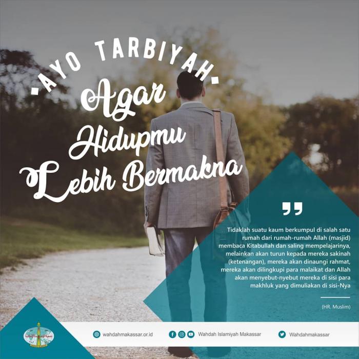 Beginilah Tarbiyah Kita