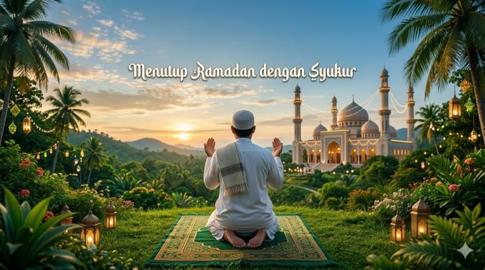 MENUTUP RAMADHAN DENGAN SYUKUR