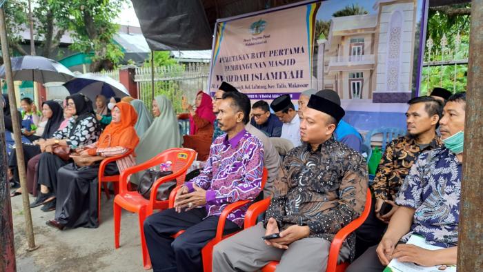 Pengurus Wahdah Makassar Hadiri Peletakan Batu Pertama Pembangunan Masjid Wahdah Islamiyah